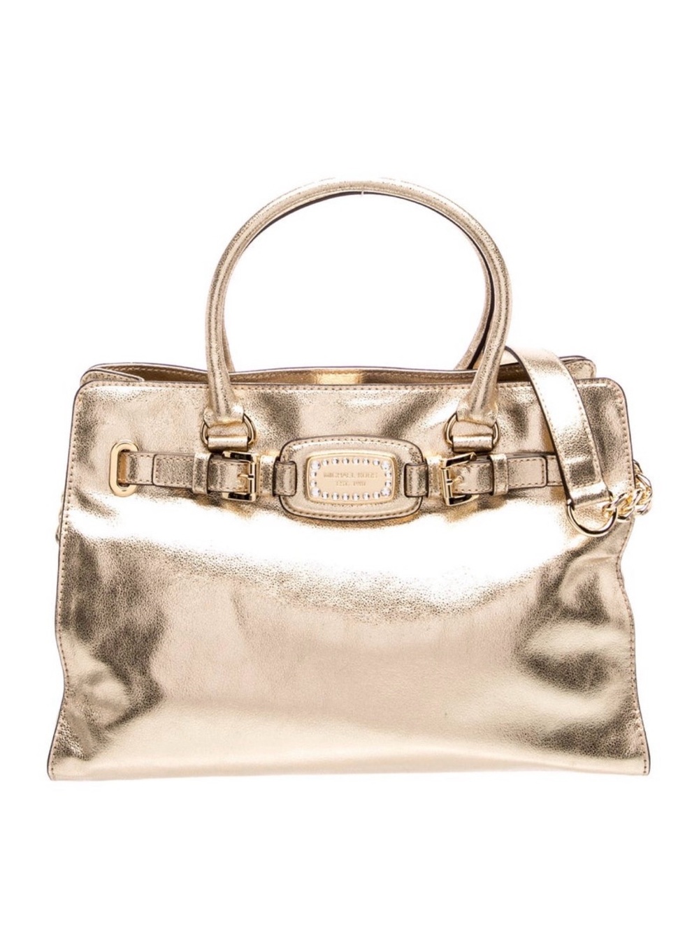 Michael Kors Metallic Gold Women’s Leather Tote Bag